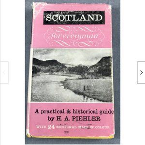 Vtg 1963 Hardcover Scotland Everyman Travel Guide 24 Maps Dent & Sons Publishing